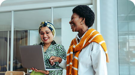 Offshore sales team members happy after meeting sales targets